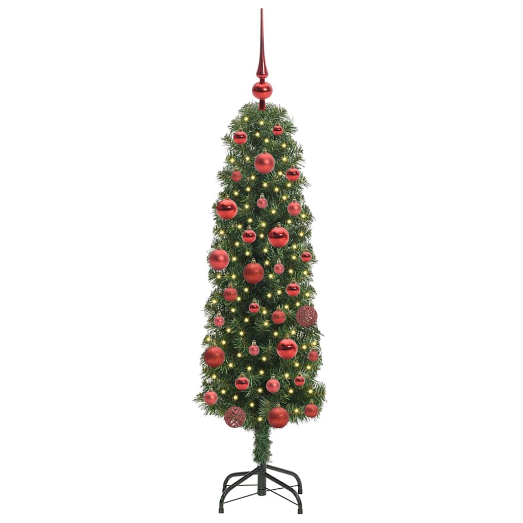 Vidaxx sapin de Noël artificiel vert 150 cm PVC et acier et plastique
