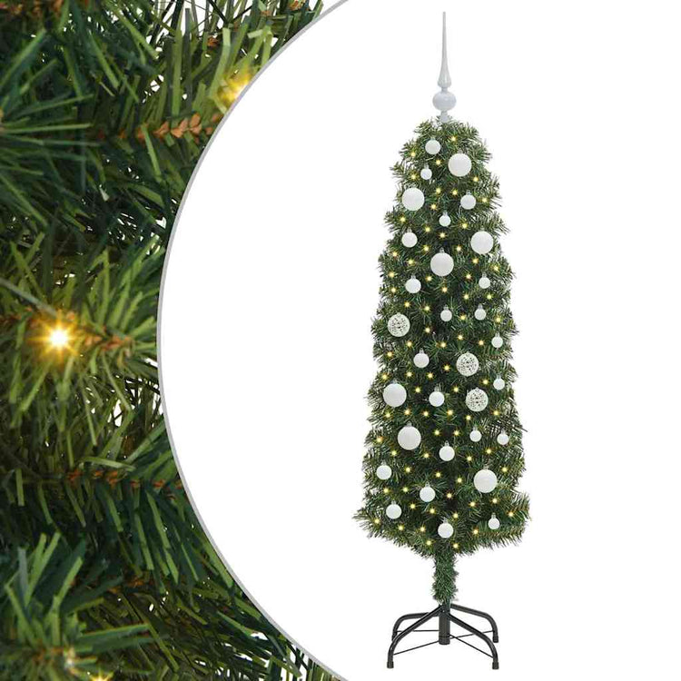 Vidaxx sapin de Noël artificiel vert 150 cm PVC et acier et plastique