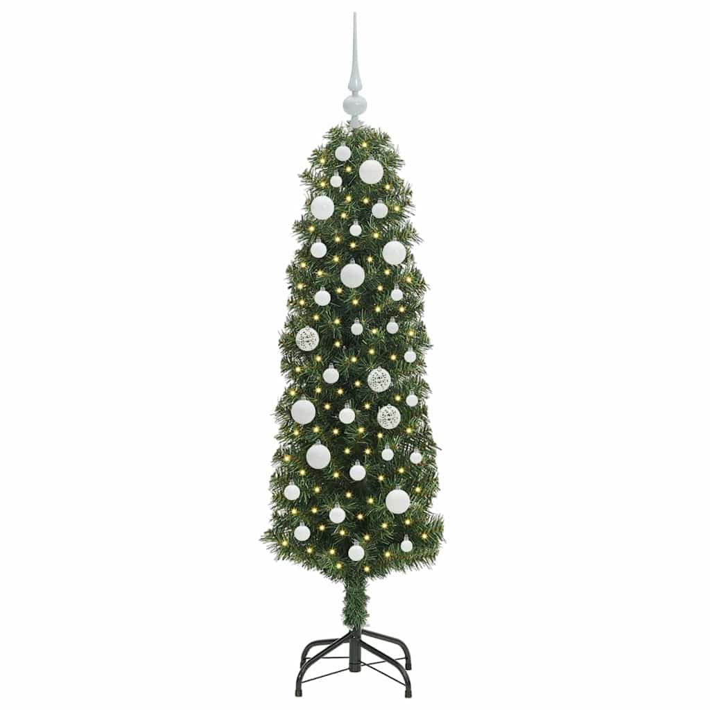 Vidaxx sapin de Noël artificiel vert 150 cm PVC et acier et plastique
