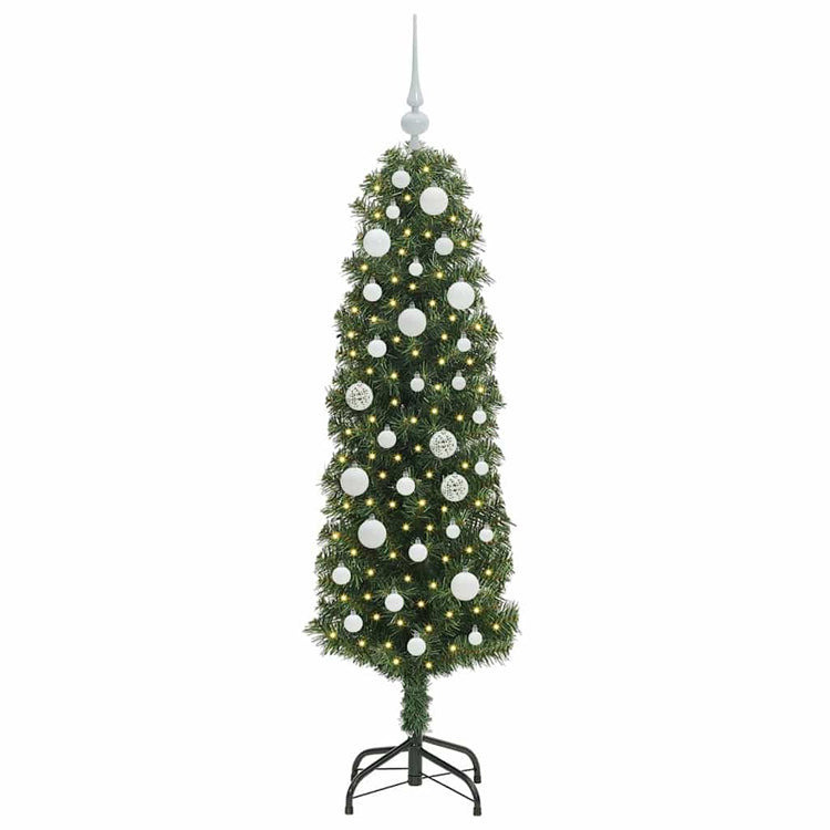 Vidaxx sapin de Noël artificiel vert 150 cm PVC et acier et plastique