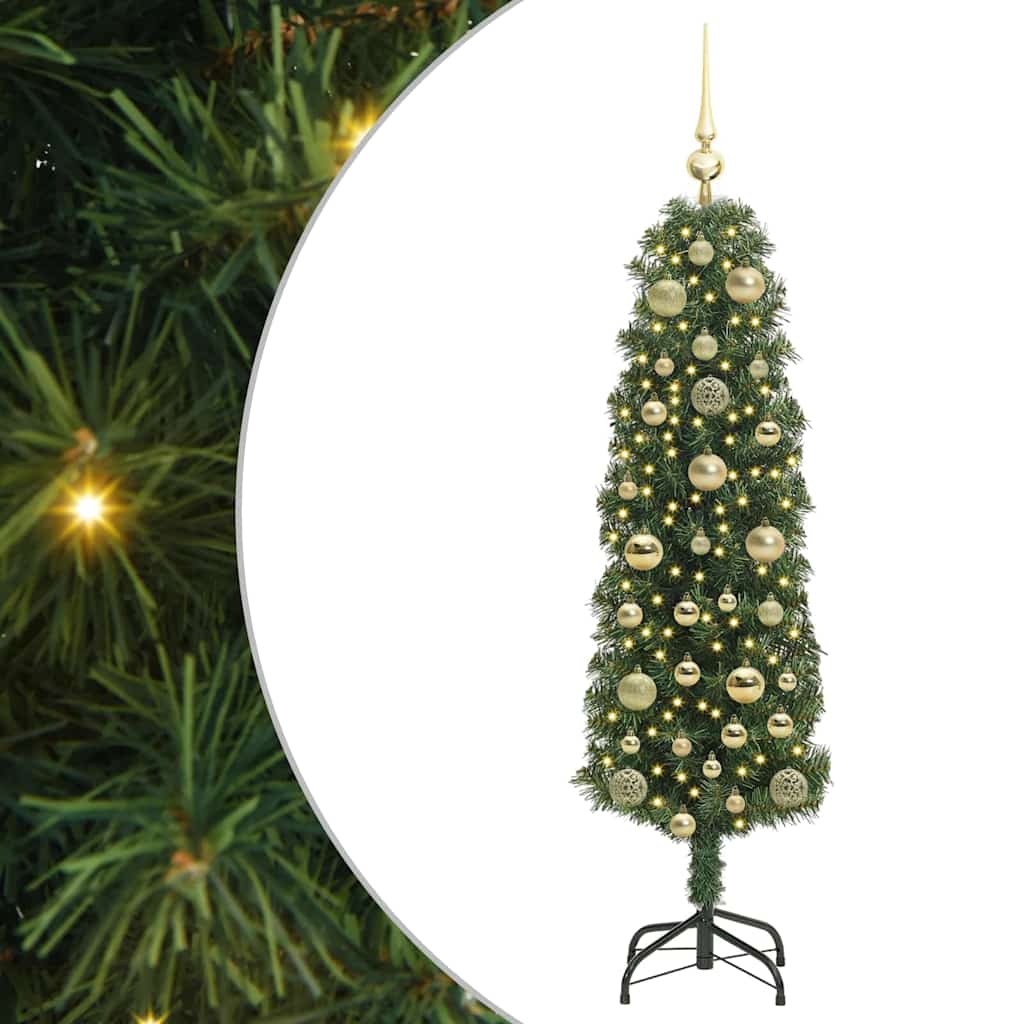 Vidaxx sapin de Noël artificiel vert 150 cm PVC et acier et plastique