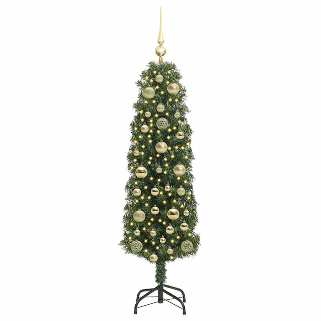 Vidaxx sapin de Noël artificiel vert 150 cm PVC et acier et plastique