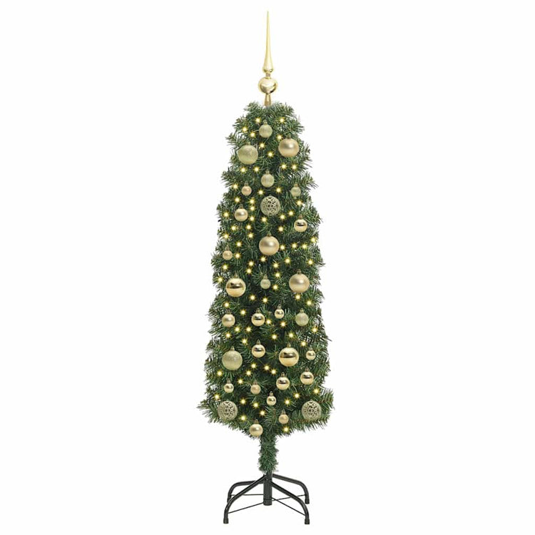 Vidaxx sapin de Noël artificiel vert 150 cm PVC et acier et plastique