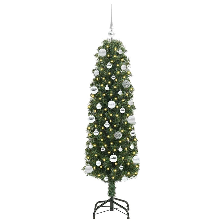 Vidaxx sapin de Noël artificiel vert 150 cm PVC et acier et plastique