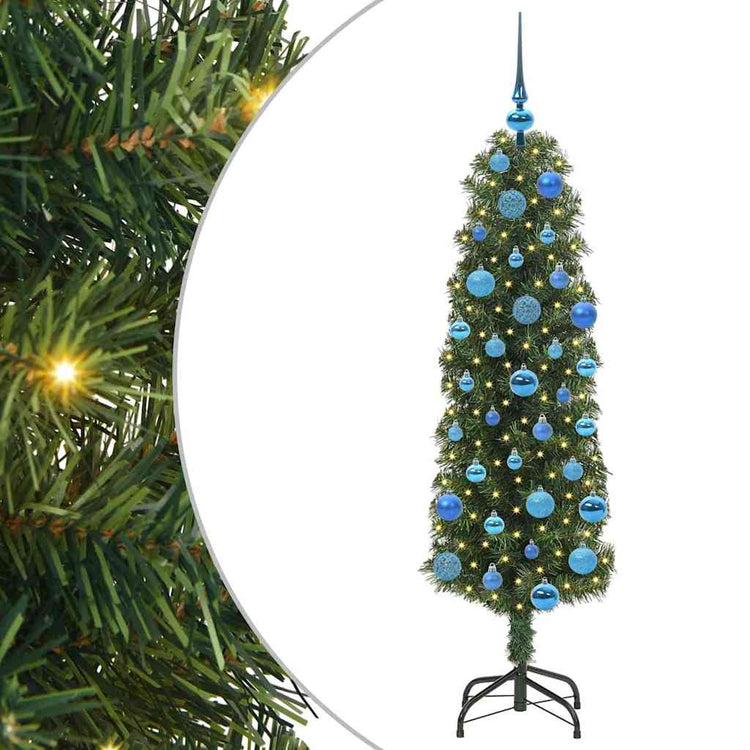 Vidaxx sapin de Noël artificiel vert 150 cm PVC et acier et plastique