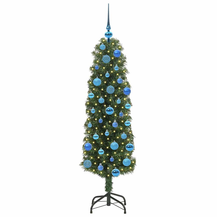 Vidaxx sapin de Noël artificiel vert 150 cm PVC et acier et plastique