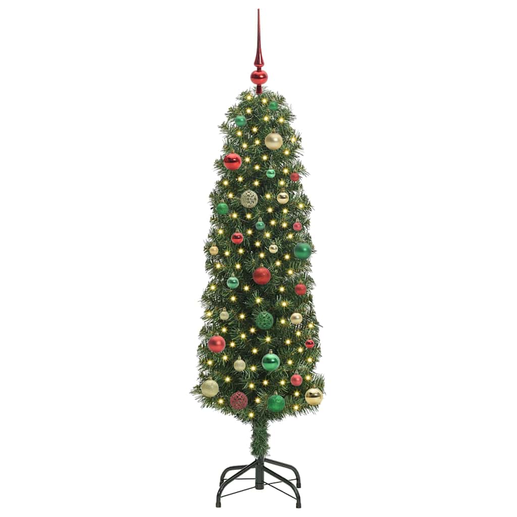 Vidaxx sapin de Noël artificiel vert 150 cm PVC et acier et plastique