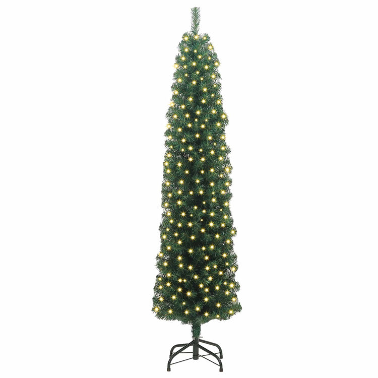 Vidaxx sapin de Noël artificiel vert 180 cm PVC et acier et plastique