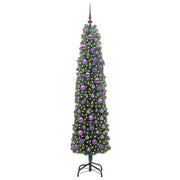 Vidaxx sapin de Noël artificiel vert 180 cm PVC et acier et plastique - afbeelding 3