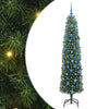 Vidaxx sapin de Noël artificiel vert 180 cm PVC et acier et plastique