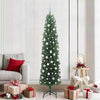 Vidaxx sapin de Noël artificiel vert 210 cm PVC et acier et plastique