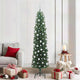 Vidaxx sapin de Noël artificiel vert 210 cm PVC et acier et plastique