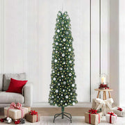 Vidaxx sapin de Noël artificiel vert 240 cm PVC et acier et plastique - afbeelding 1