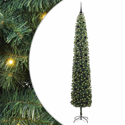 Vidaxx sapin de Noël artificiel vert 270 cm PVC et acier et plastique