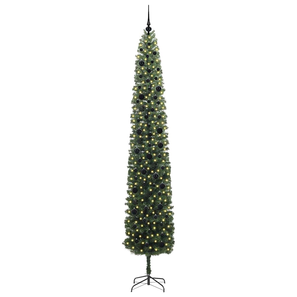 Vidaxx sapin de Noël artificiel vert 270 cm PVC et acier et plastique