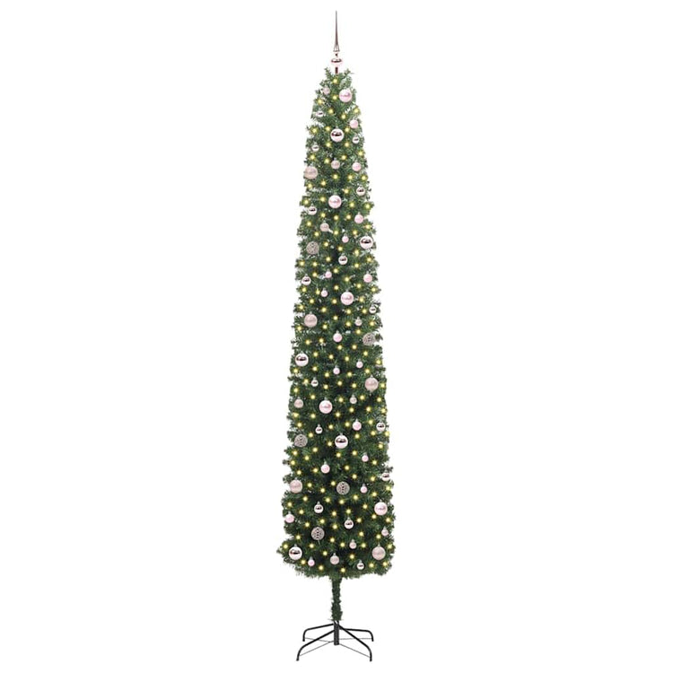 Vidaxx sapin de Noël artificiel vert 270 cm PVC et acier et plastique