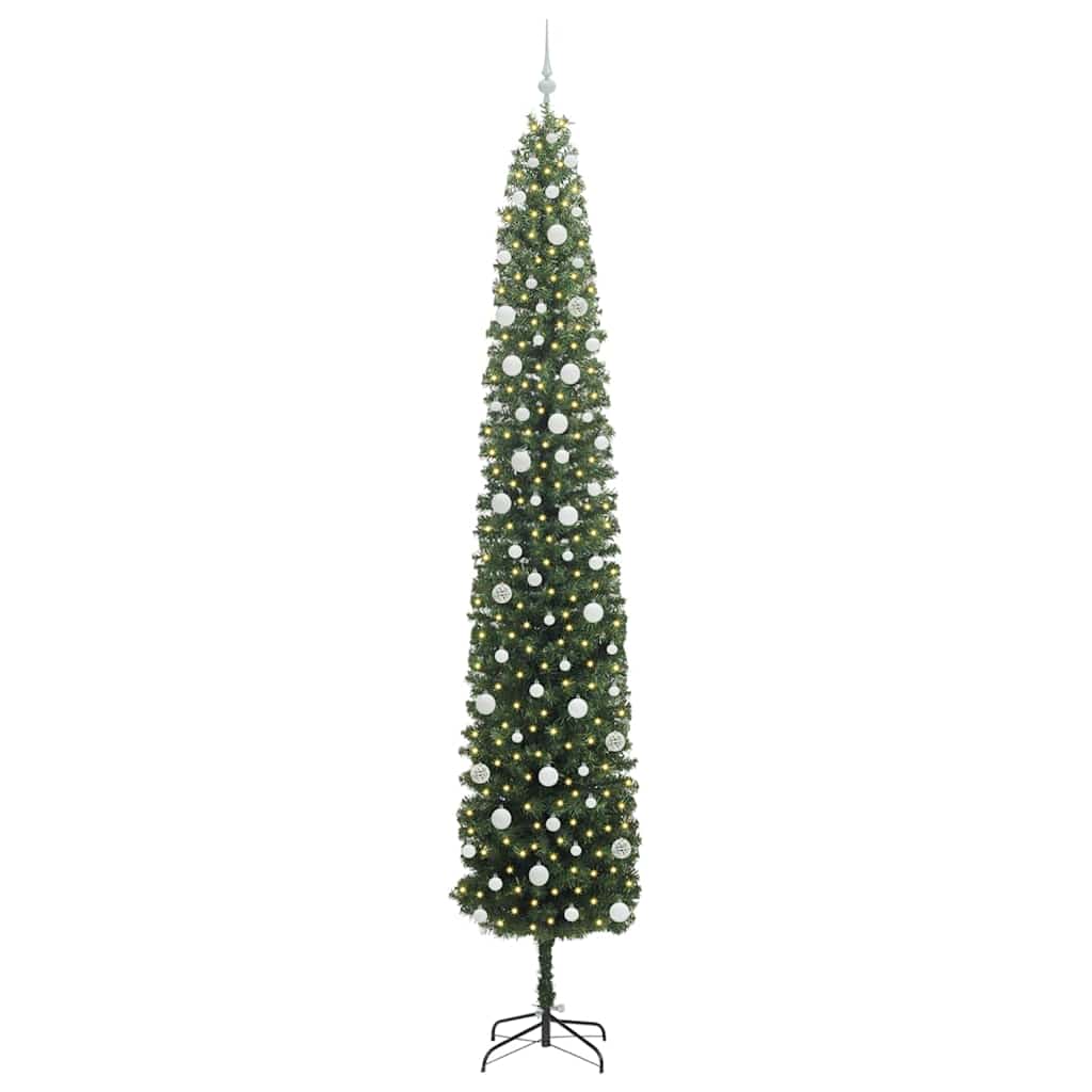 Vidaxx sapin de Noël artificiel vert 270 cm PVC et acier et plastique
