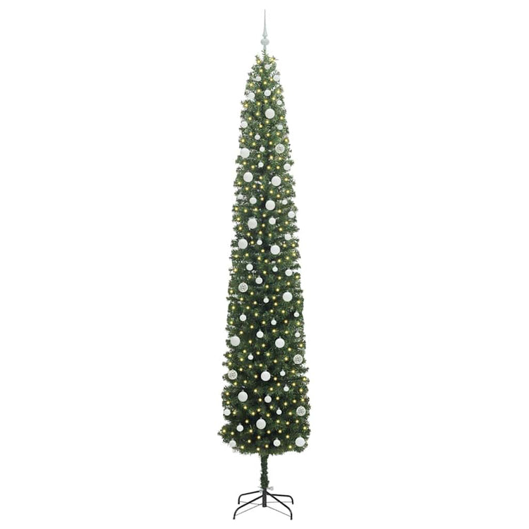 Vidaxx sapin de Noël artificiel vert 270 cm PVC et acier et plastique