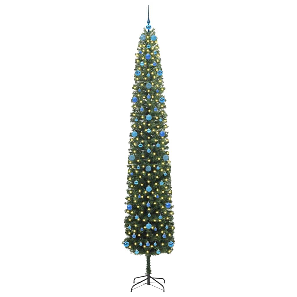 Vidaxx sapin de Noël artificiel vert 270 cm PVC et acier et plastique