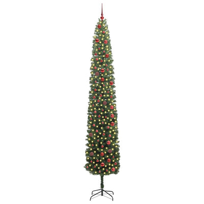 Vidaxx sapin de Noël artificiel vert 300 cm PVC et acier et plastique