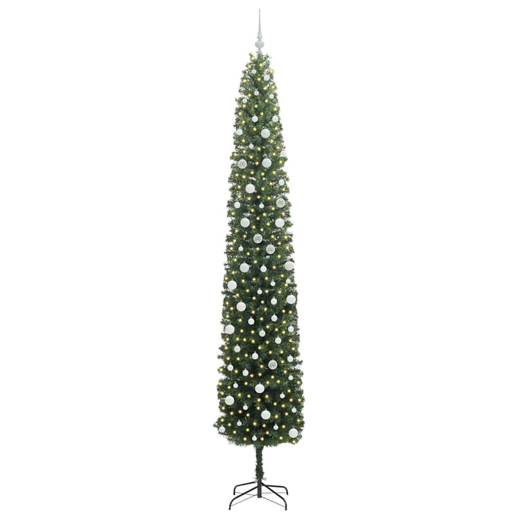 Vidaxx sapin de Noël artificiel vert 300 cm PVC et acier et plastique