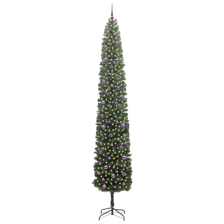 Vidaxx sapin de Noël artificiel vert 300 cm PVC et acier et plastique