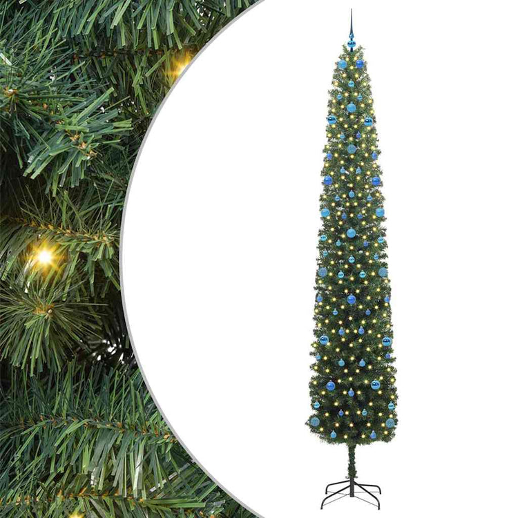 Vidaxx sapin de Noël artificiel vert 300 cm PVC et acier et plastique