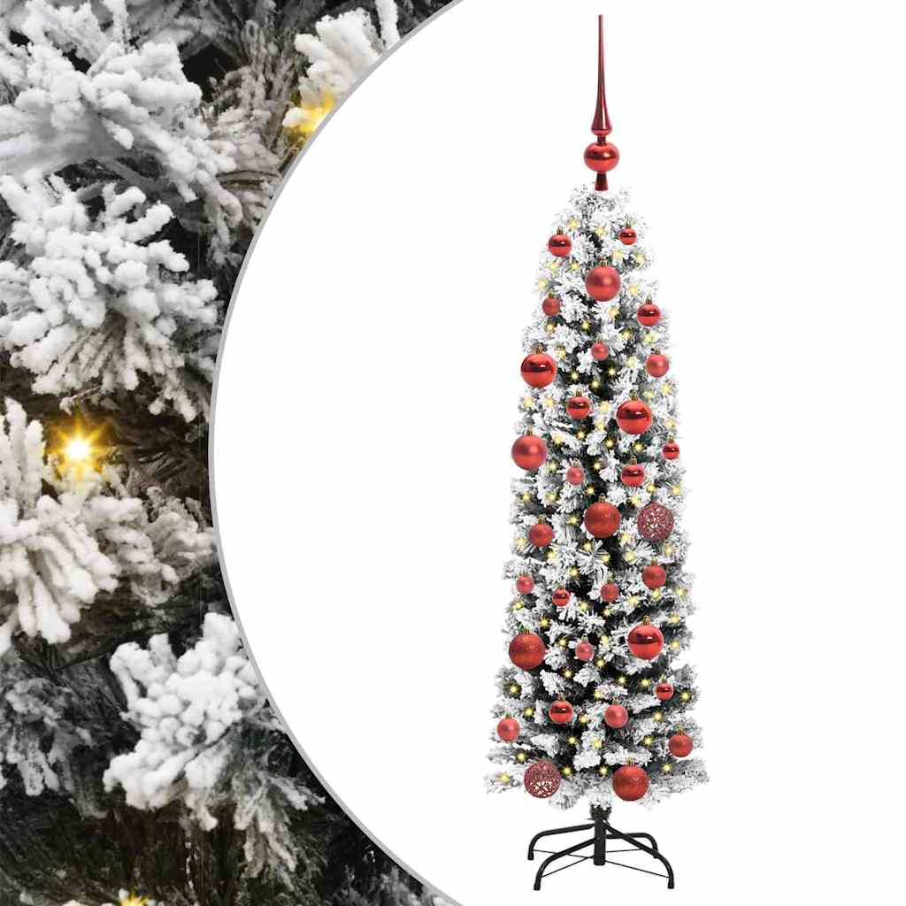 Vidaxx sapin de Noël artificiel vert 150 cm PVC et acier et plastique