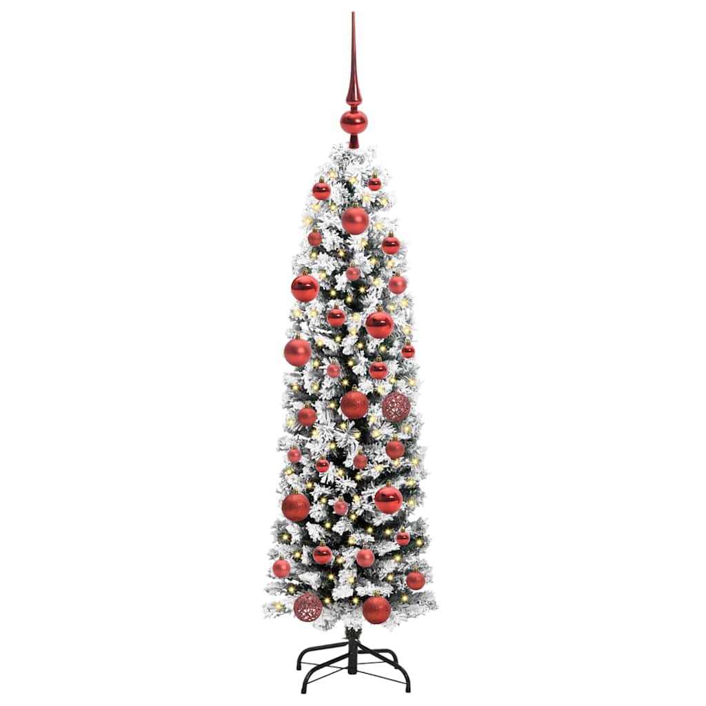 Vidaxx sapin de Noël artificiel vert 150 cm PVC et acier et plastique