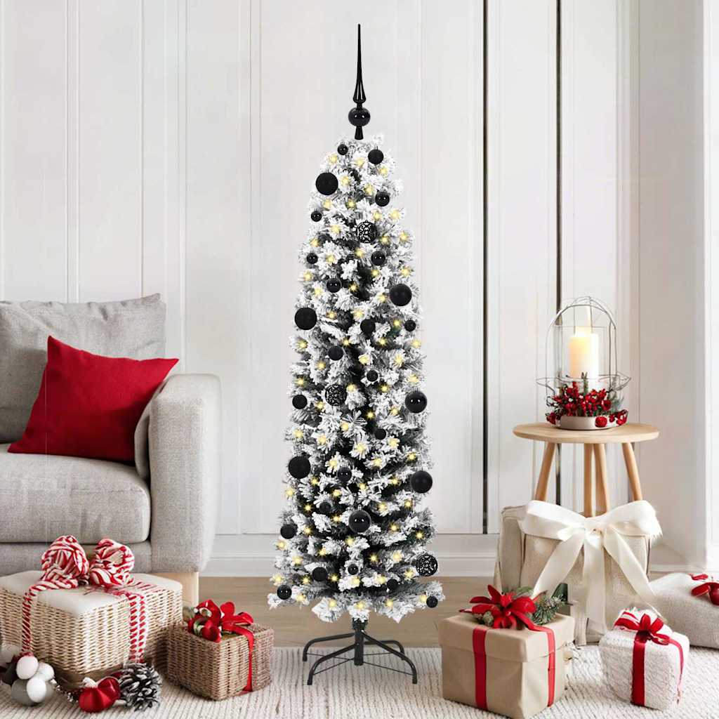 Vidaxx sapin de Noël artificiel vert 150 cm PVC et acier et plastique