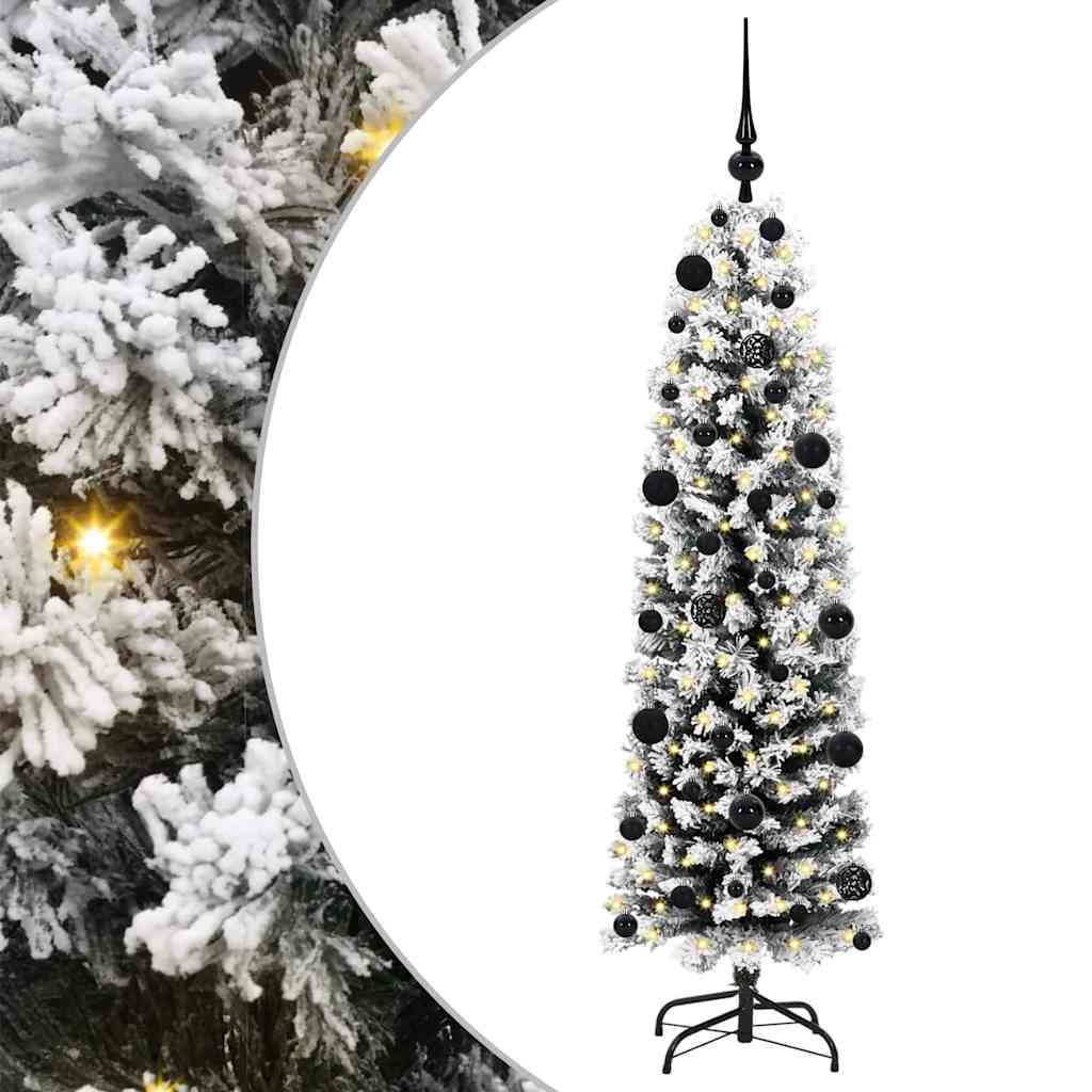 Vidaxx sapin de Noël artificiel vert 150 cm PVC et acier et plastique