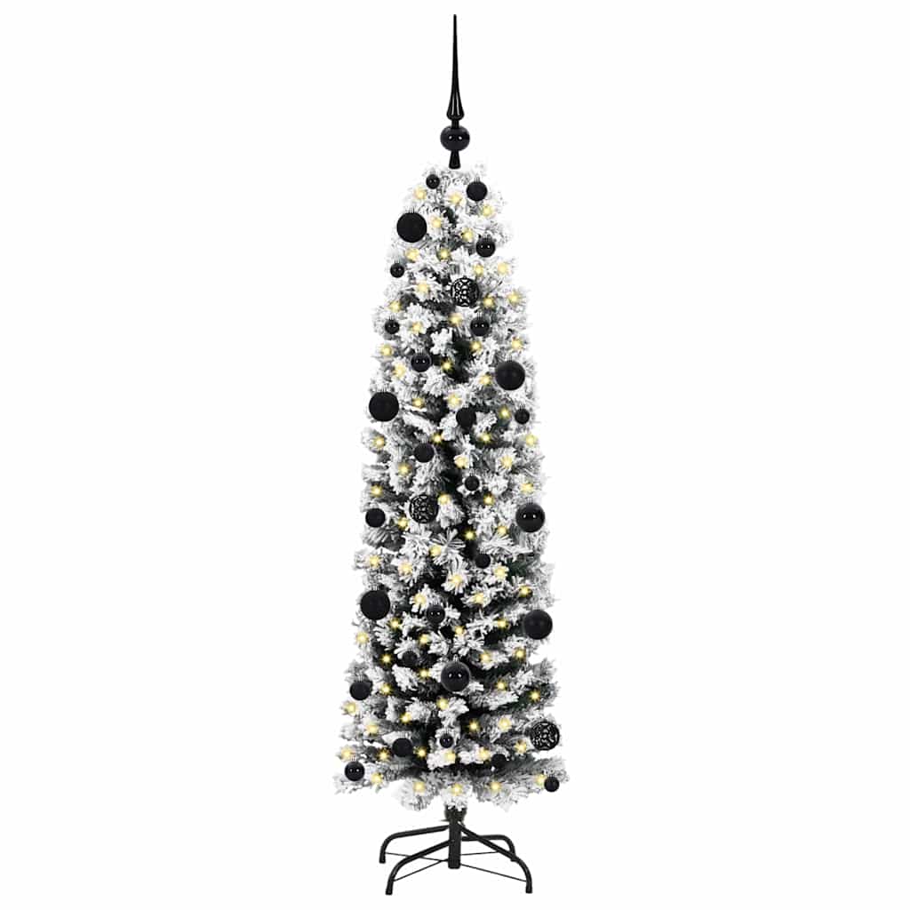 Vidaxx sapin de Noël artificiel vert 150 cm PVC et acier et plastique
