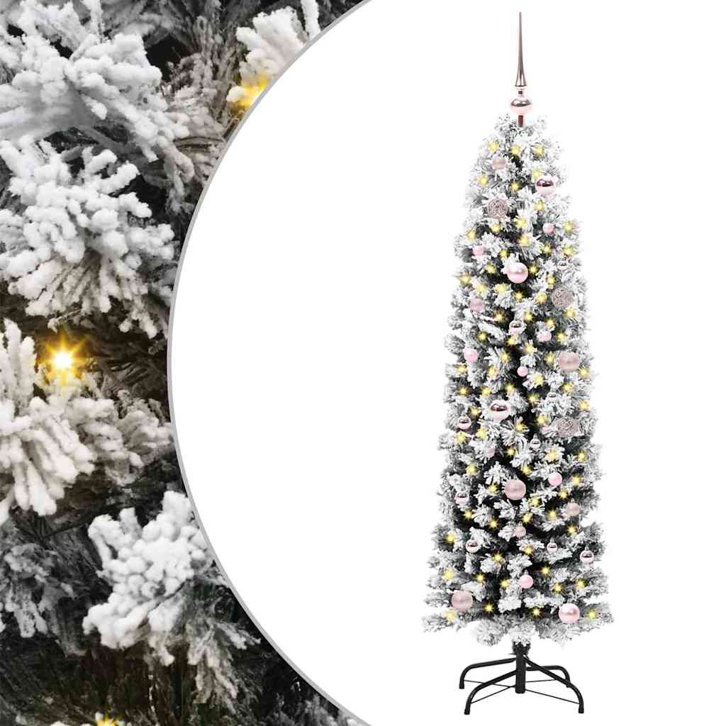 Vidaxx sapin de Noël artificiel vert 150 cm PVC et acier et plastique
