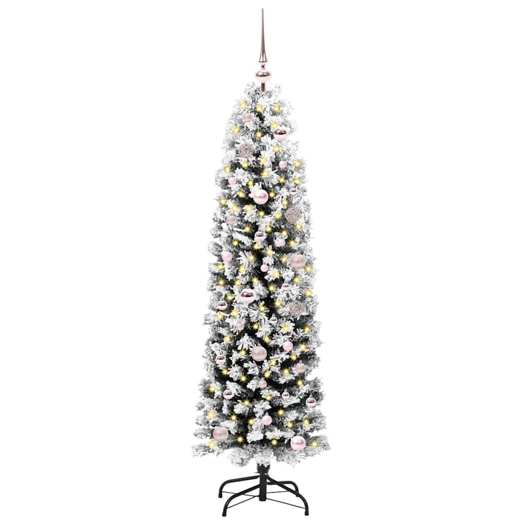 Vidaxx sapin de Noël artificiel vert 150 cm PVC et acier et plastique