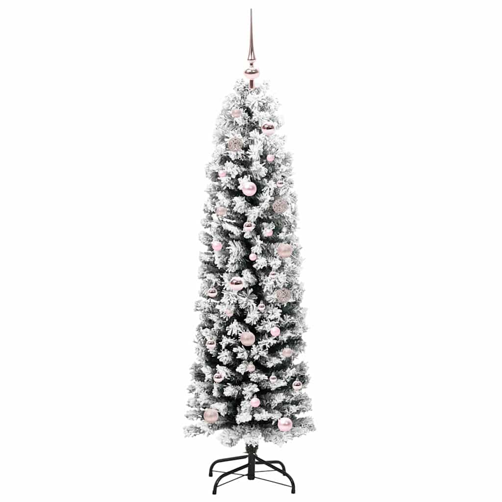 Vidaxx sapin de Noël artificiel vert 150 cm PVC et acier et plastique