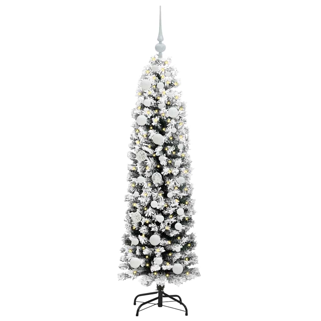 Vidaxx sapin de Noël artificiel vert 150 cm PVC et acier et plastique