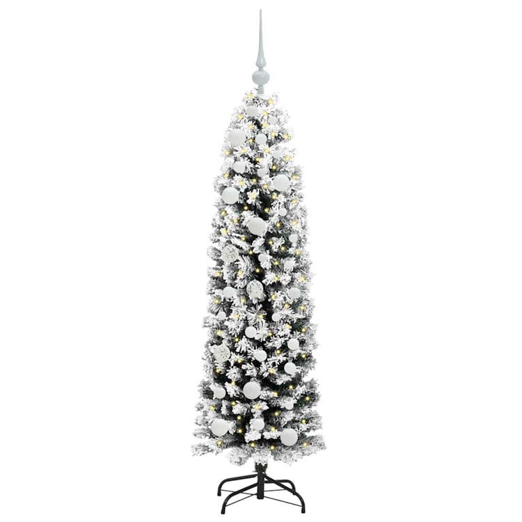 Vidaxx sapin de Noël artificiel vert 150 cm PVC et acier et plastique
