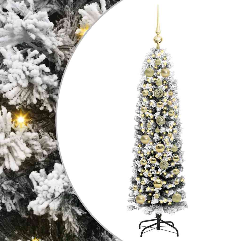 Vidaxx sapin de Noël artificiel vert 150 cm PVC et acier et plastique