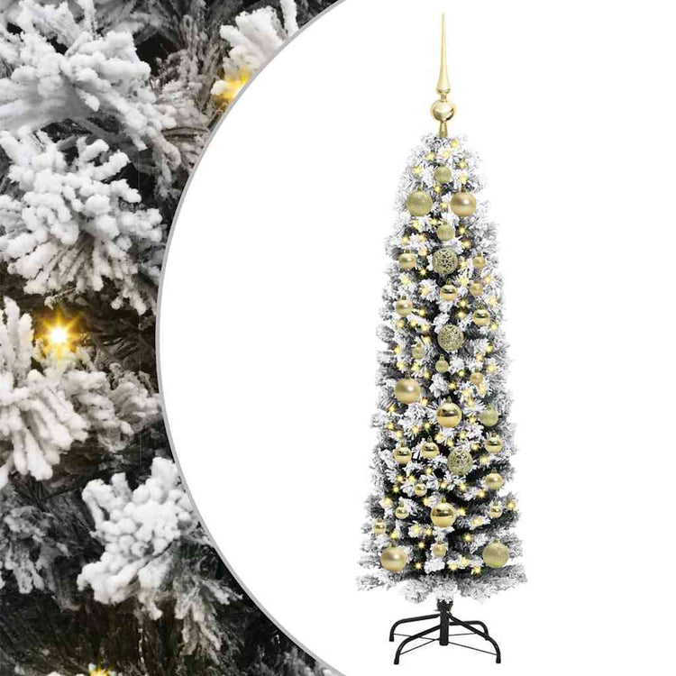 Vidaxx sapin de Noël artificiel vert 150 cm PVC et acier et plastique