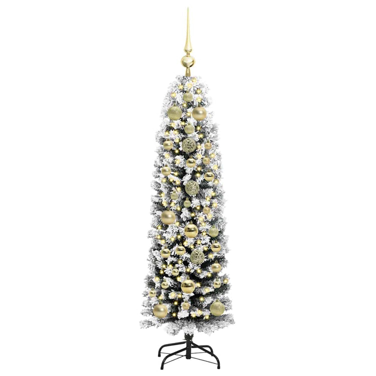 Vidaxx sapin de Noël artificiel vert 150 cm PVC et acier et plastique