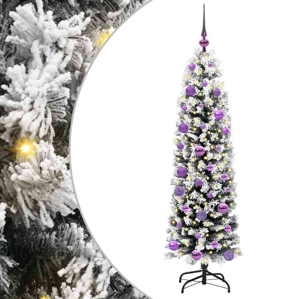 Vidaxx sapin de Noël artificiel vert 150 cm PVC et acier et plastique