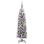 Vidaxx sapin de Noël artificiel vert 150 cm PVC et acier et plastique - afbeelding 3
