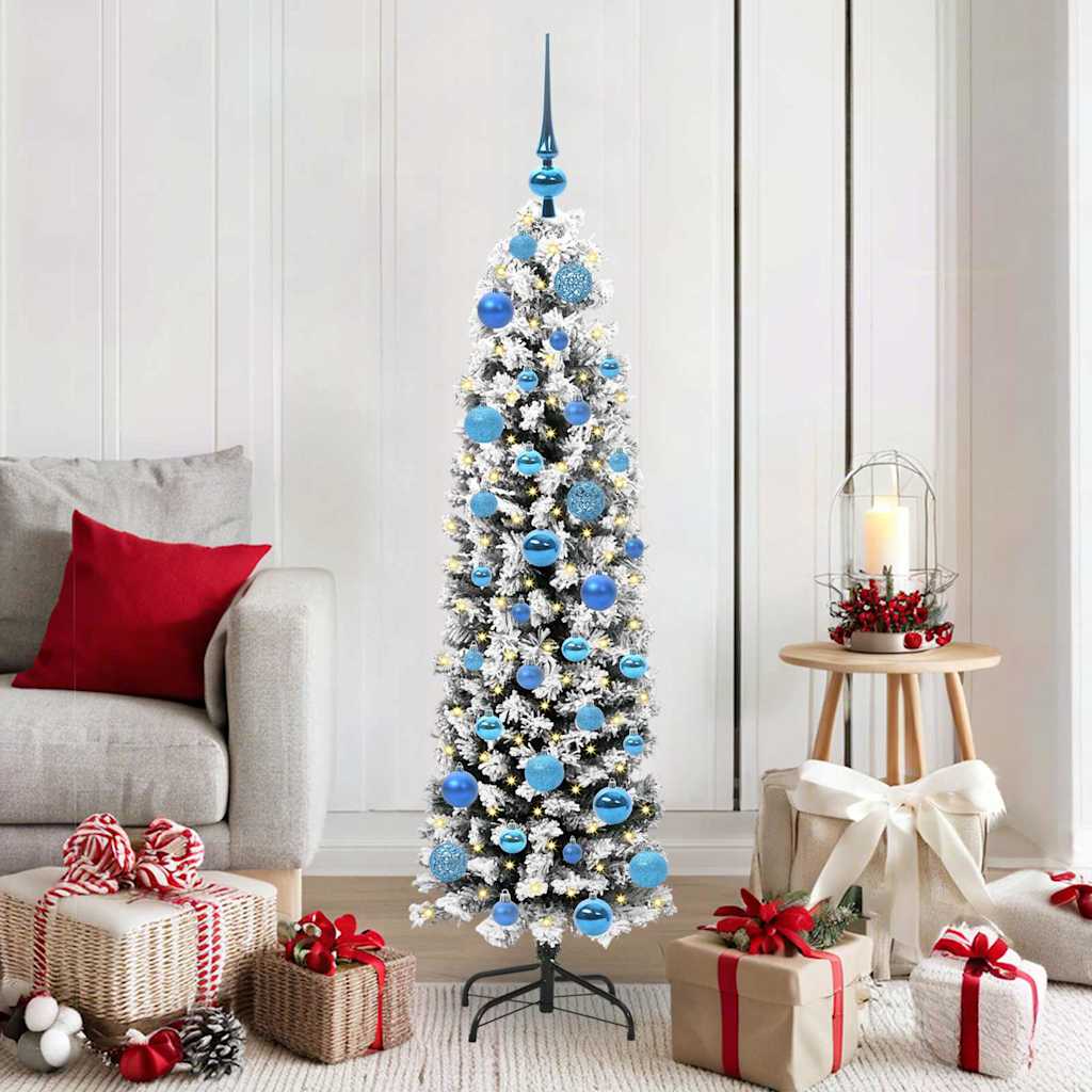 Vidaxx sapin de Noël artificiel vert 150 cm PVC et acier et plastique