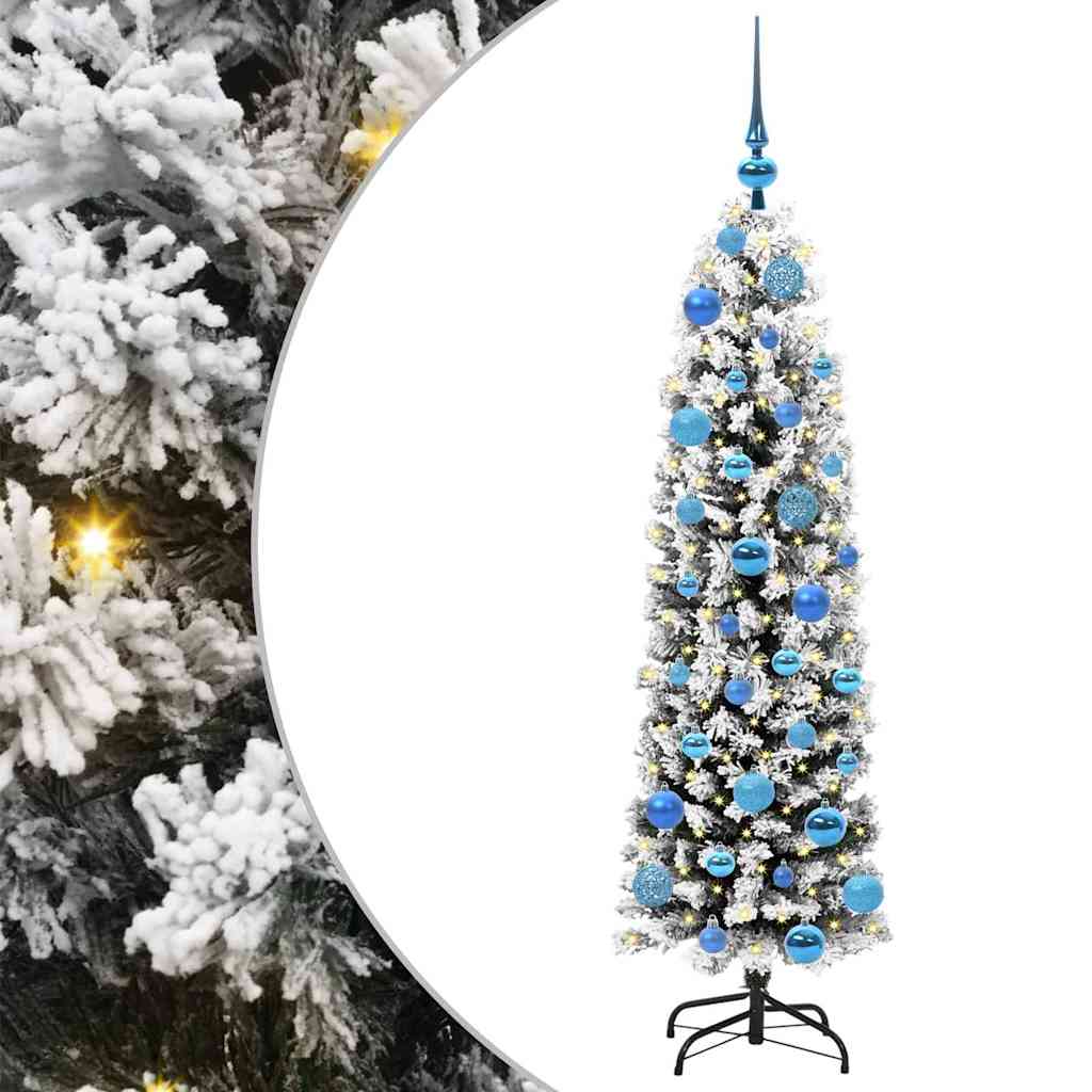 Vidaxx sapin de Noël artificiel vert 150 cm PVC et acier et plastique