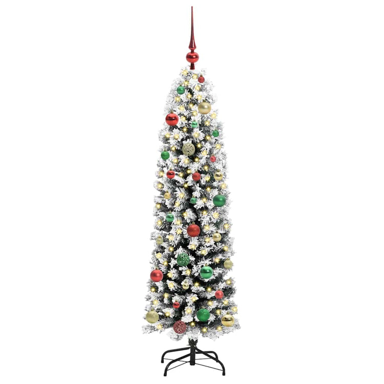 Vidaxx sapin de Noël artificiel vert 150 cm PVC et acier et plastique