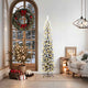 Vidaxx sapin de Noël artificiel vert 180 cm PVC et acier et plastique