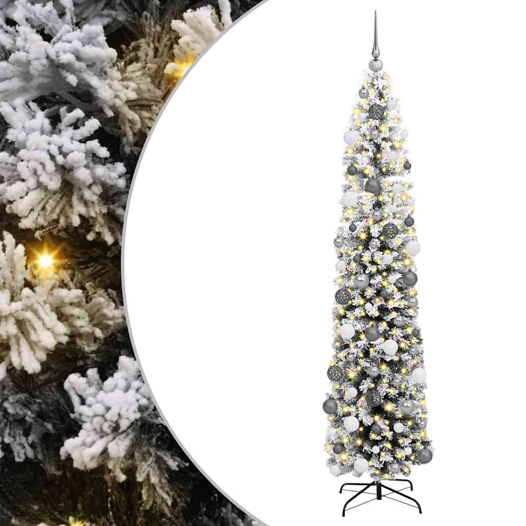 Vidaxx sapin de Noël artificiel vert 180 cm PVC et acier et plastique