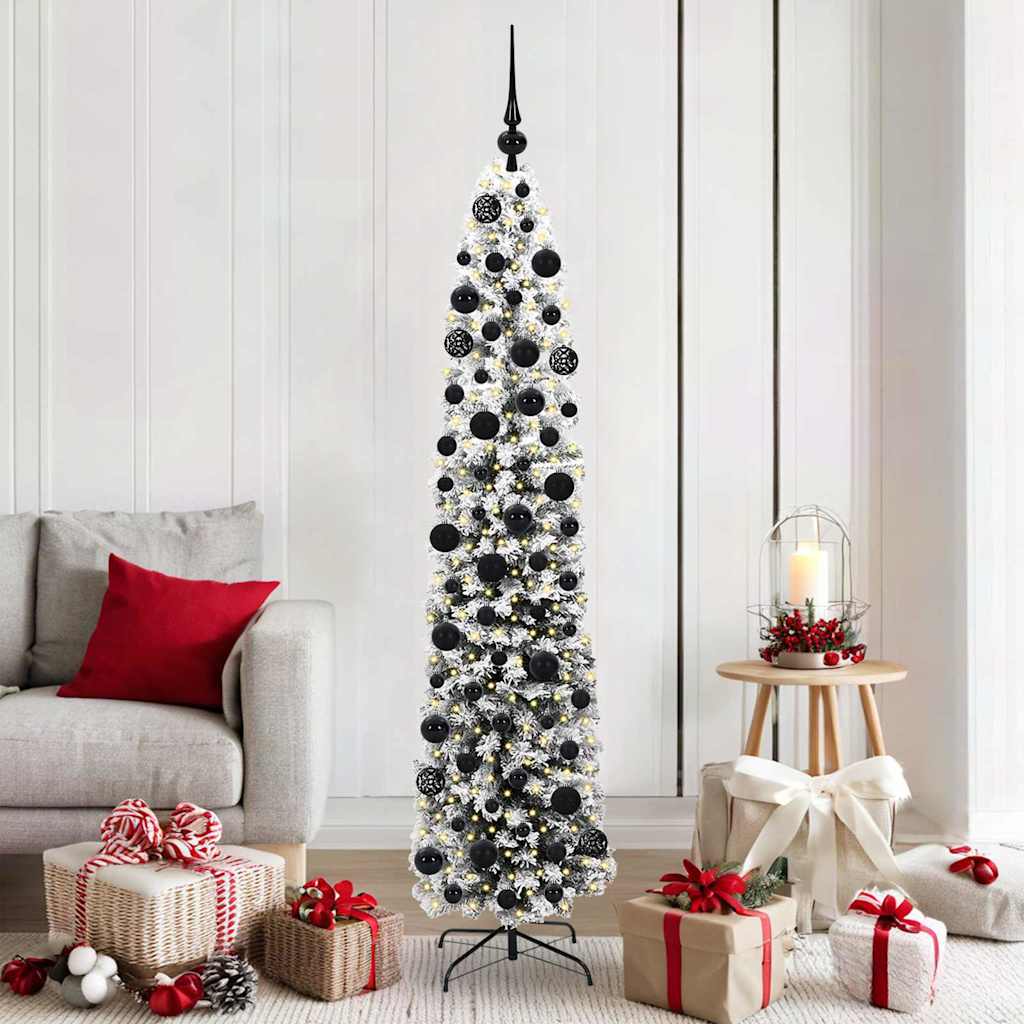 Vidaxx sapin de Noël artificiel vert 180 cm PVC et acier et plastique