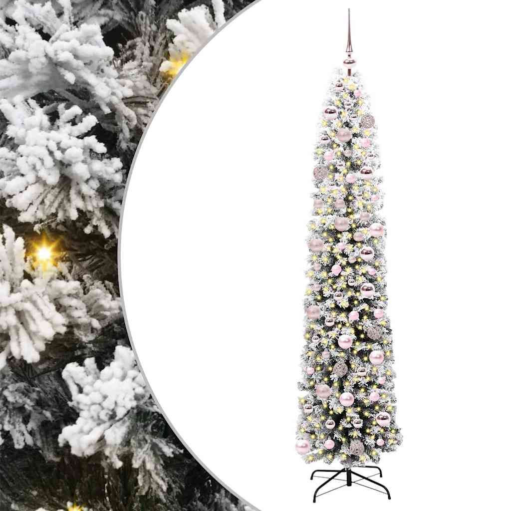 Vidaxx sapin de Noël artificiel vert 180 cm PVC et acier et plastique