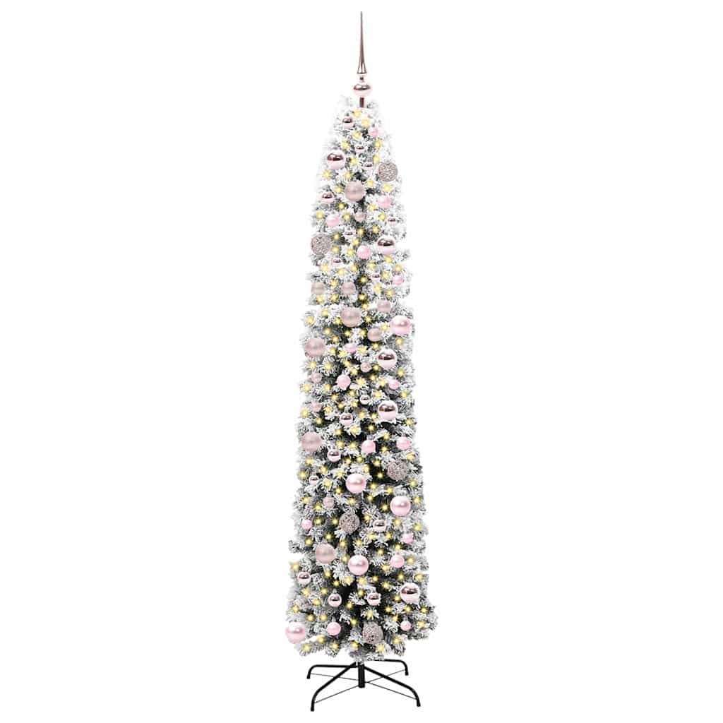 Vidaxx sapin de Noël artificiel vert 180 cm PVC et acier et plastique